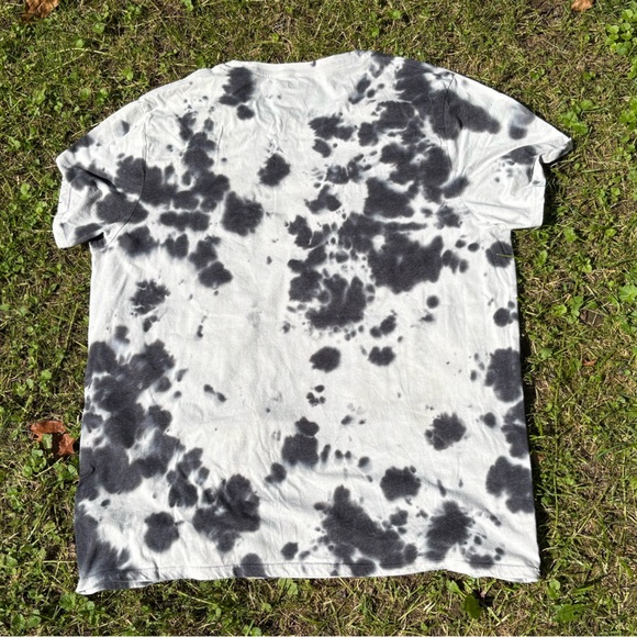 ACDC Back In Black Tie Dye Rock Band T-Shirt XL Graphic Tee - Picture 4 of 4